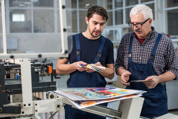 Printing finishing work